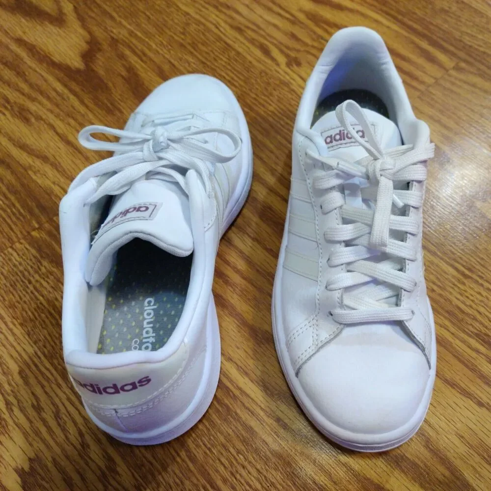 Adidas X Zoe Saldana Grand Court Women’s Sneakers ~ Very Nice Condition ~ SZ 6.5